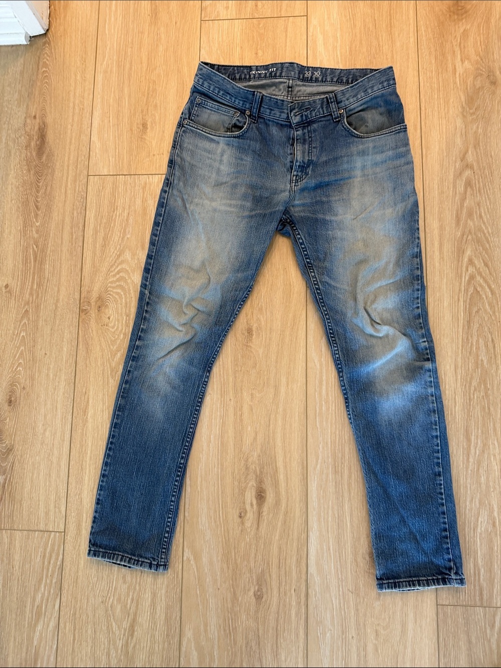 INC International Concepts Men's Skinny Jeans in Blue Wash